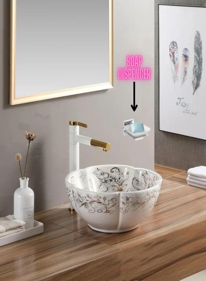 JAGGER حامل صابون جداري JAGGER JAG282 SS304 مع طبق صابون زجاجي/حامل علبة صابون/حامل صابون يستخدم في حوض الغسيل/الحمام/المطبخ (طلاء كروم فضي [مربع]) - Image 5